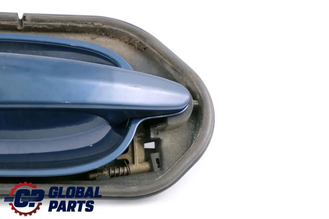 Outside Door Handle Rear Left N/S Mysticblau Blue to BMW 5 Series E60 E61 with Part number 7199555 BMW 5 Series E60 E61 Outside Door Handle Rear Left N/S Mysticblau Blue - SKU lhd-7191917-MYS - Part number 7199555