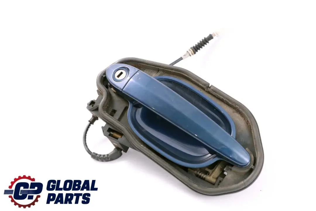 BMW E60 E61 exterior manija De La puerta trasera izquierda Mysticblau Azul - SKU lhd-7191917-MYS - Número de pieza 7199555