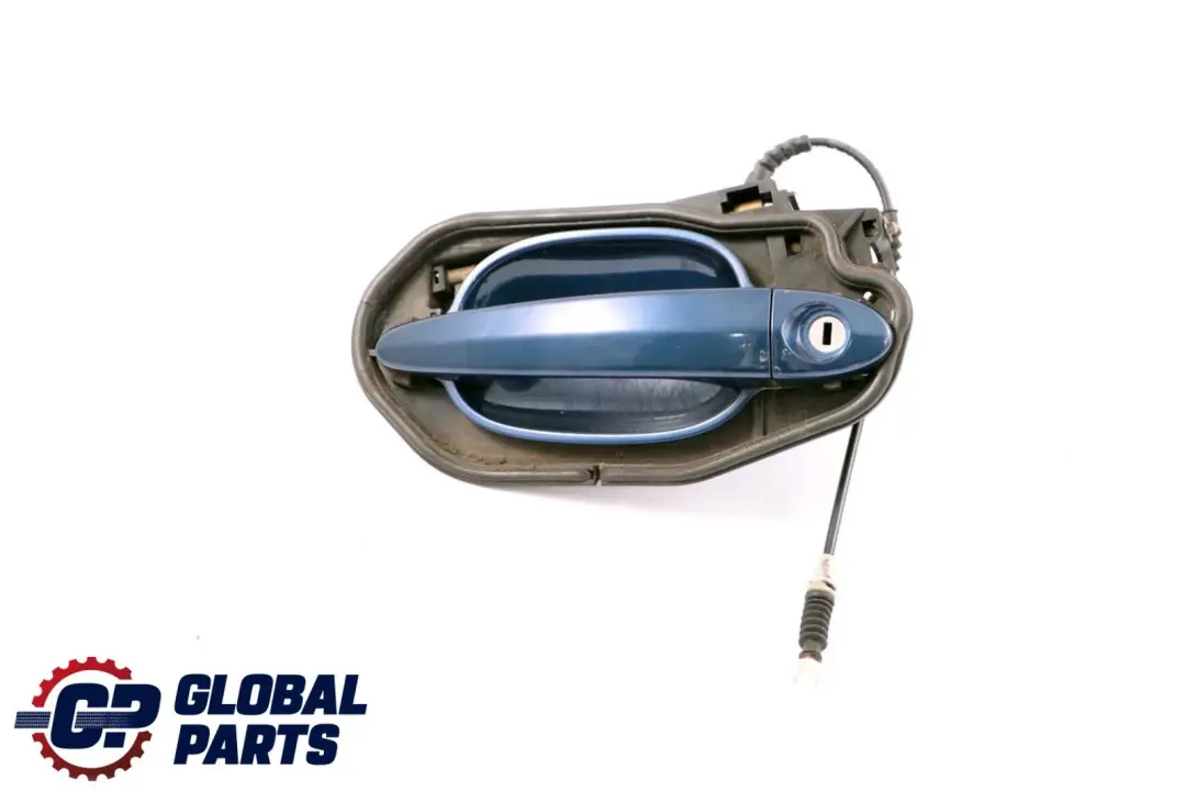 Outside Door Handle Rear Left N/S Mysticblau Blue to BMW 5 Series E60 E61 with Part number 7199555 BMW 5 Series E60 E61 Outside Door Handle Rear Left N/S Mysticblau Blue - SKU lhd-7191917-MYS - Part number 7199555