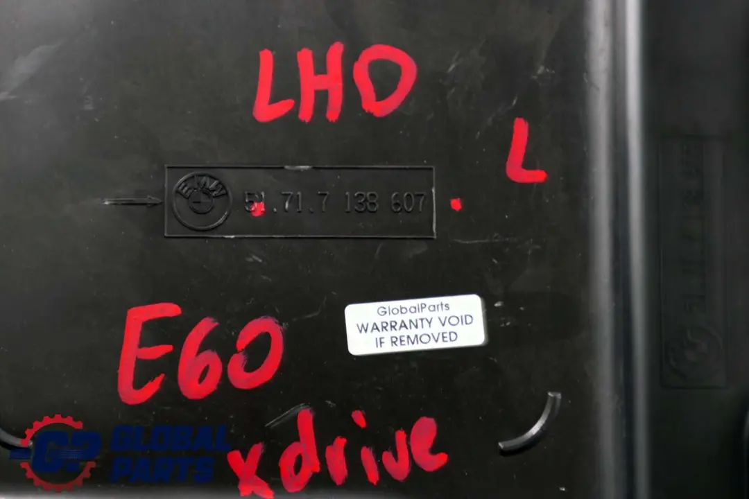 Steering Gear Bottom Left N/S 7138607 to BMW 5 Series E60 E61 Cover with Part number 7130332 BMW 5 Series E60 E61 Cover Steering Gear Bottom Left N/S 7138607 - SKU lhd-7203991 - Part number 7130332