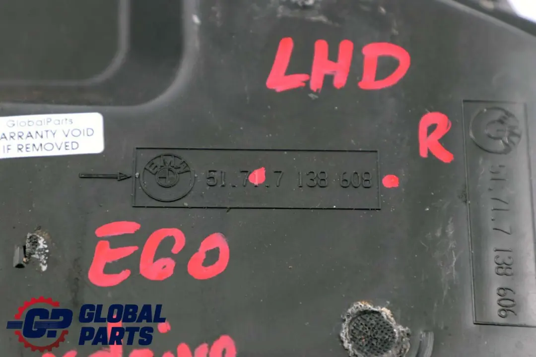 BMW 5 er E60 E61 xDrive Abdeckung Lenkgetriebe Unten Rechts 7138608 - SKU lhd-7203992 - Teilenummer 7130332