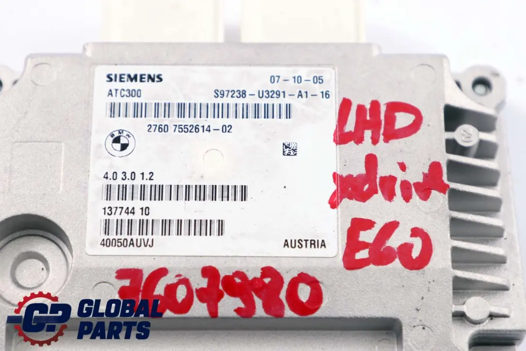 Steuergerät Verteilergetriebe Modul ECU 7607980 für BMW 3 5 er E60 E90 mit Teilenummer 7606629 BMW 3 5 er E60 E90 Steuergerät Verteilergetriebe Modul ECU 7607980 - SKU lhd-7552614 - Teilenummer 7606629