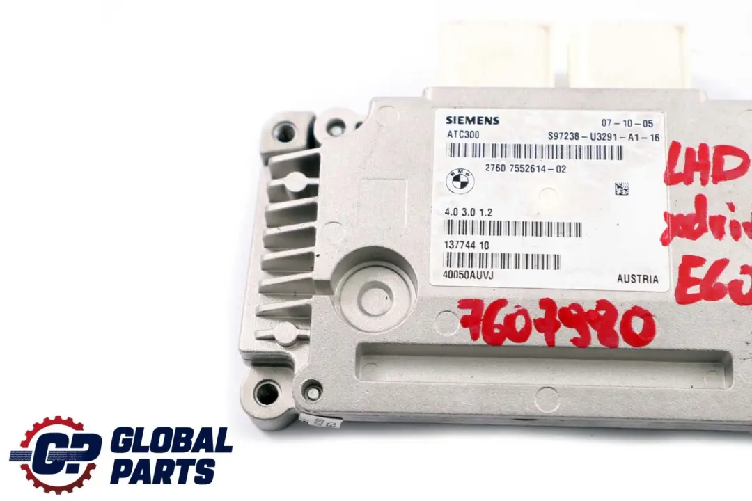 Transfer Box Control Unit Module 7552614 to BMW 3 5 Series E60 E90 Four Wheel Drive with Part number 7606629 BMW 3 5 Series E60 E90 Four Wheel Drive Transfer Box Control Unit Module 7552614 - SKU lhd-7552614 - Part number 7606629