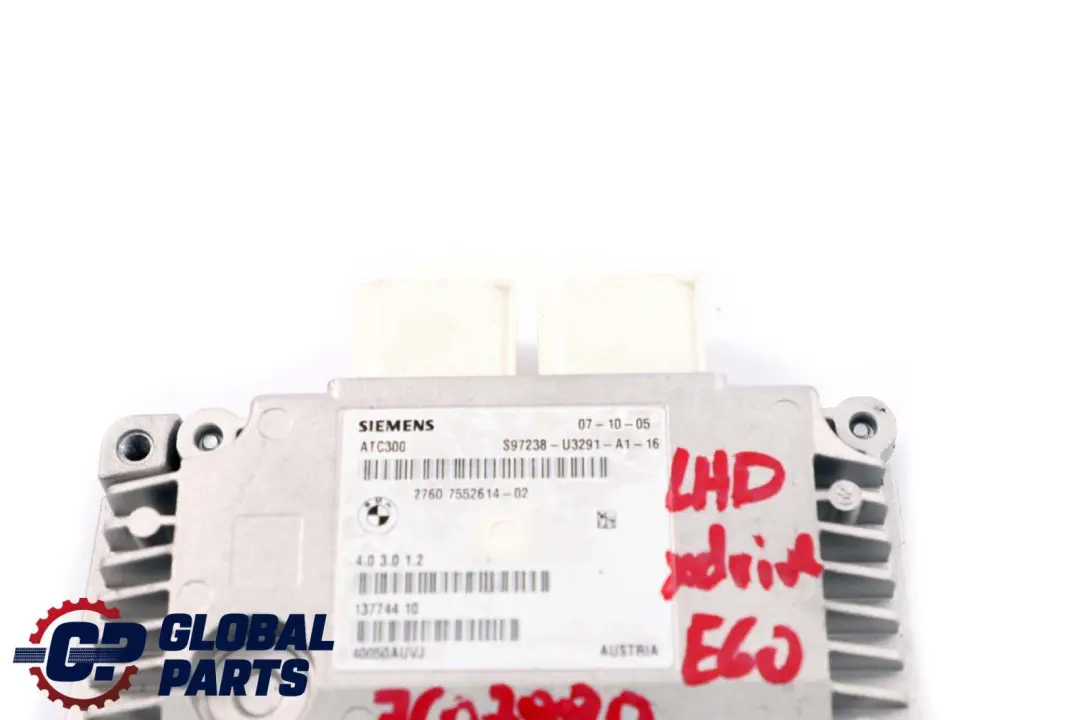 Transfer Box Control Unit Module 7552614 to BMW 3 5 Series E60 E90 Four Wheel Drive with Part number 7606629 BMW 3 5 Series E60 E90 Four Wheel Drive Transfer Box Control Unit Module 7552614 - SKU lhd-7552614 - Part number 7606629
