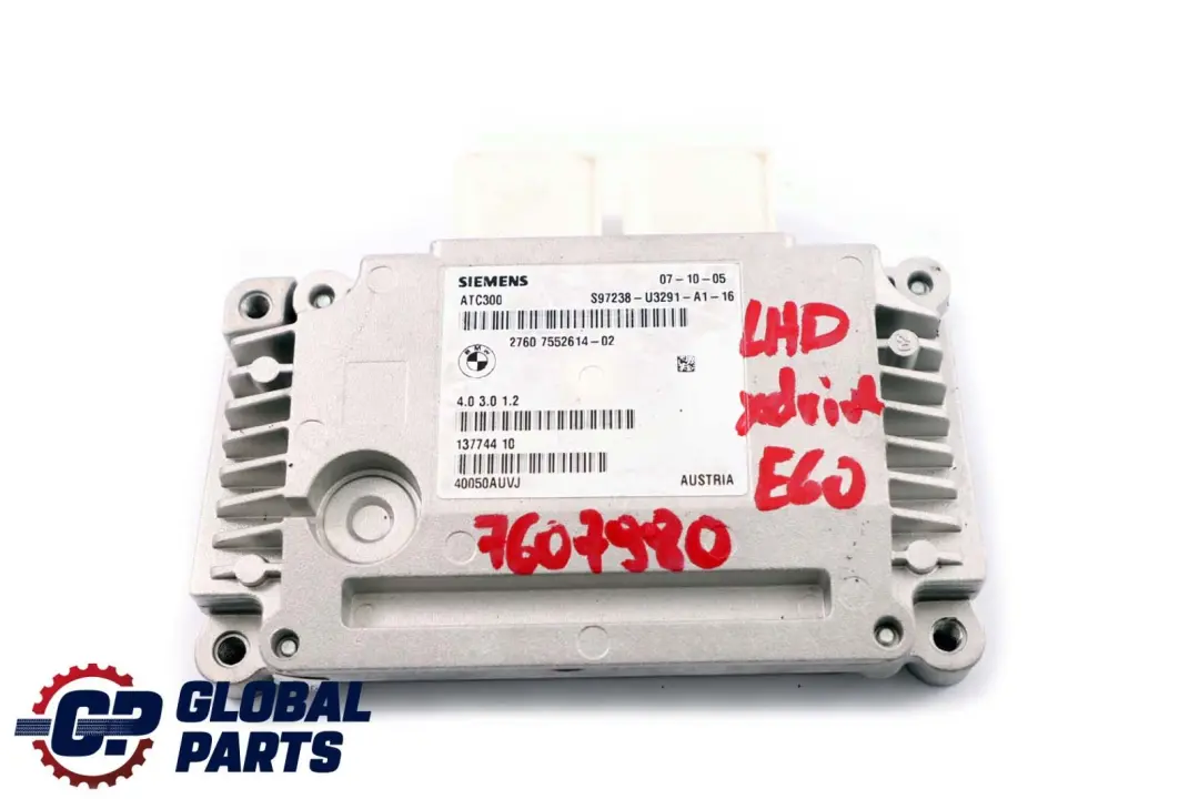 Transfer Box Control Unit Module 7552614 to BMW 3 5 Series E60 E90 Four Wheel Drive with Part number 7606629 BMW 3 5 Series E60 E90 Four Wheel Drive Transfer Box Control Unit Module 7552614 - SKU lhd-7552614 - Part number 7606629
