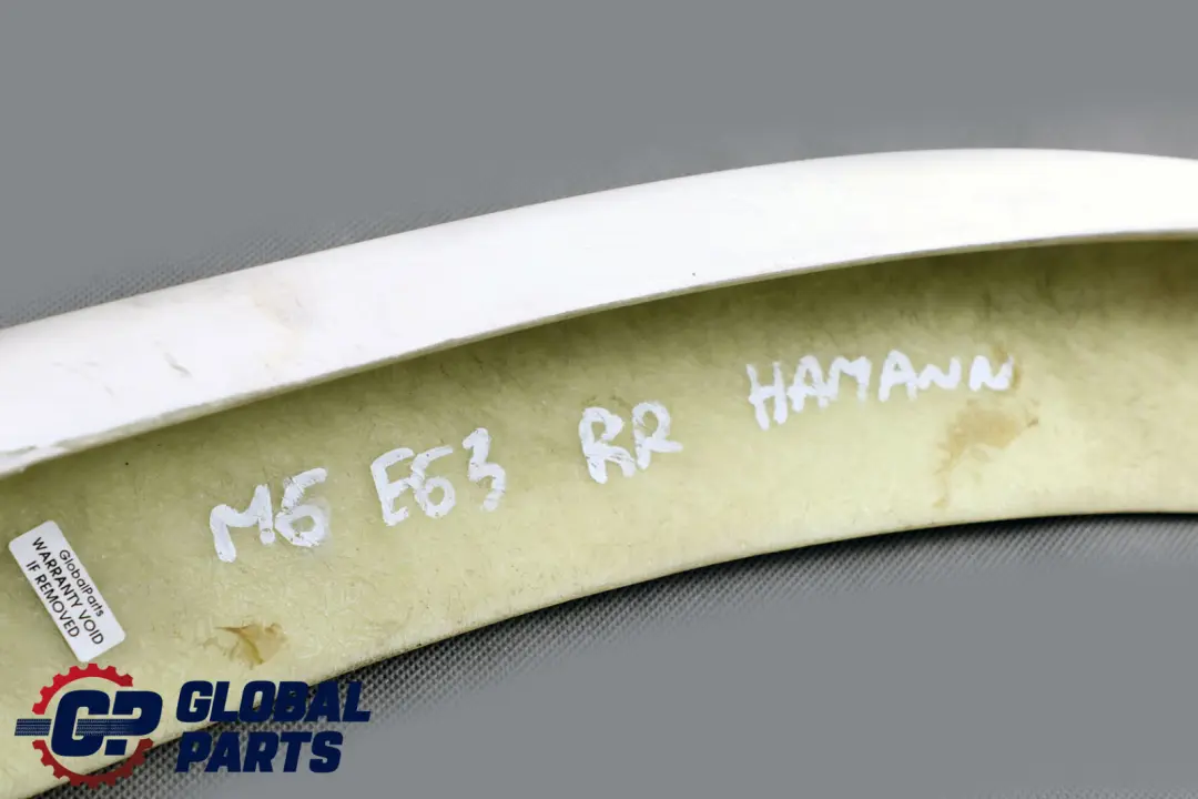 Hamann Rear Bumper Right O/S Lateral Aero Trim Panel White to BMW M6 E63 with Part number M6 Hamann BMW M6 E63 Hamann Rear Bumper Right O/S Lateral Aero Trim Panel White - SKU M6 Hamann - Part number M6 Hamann