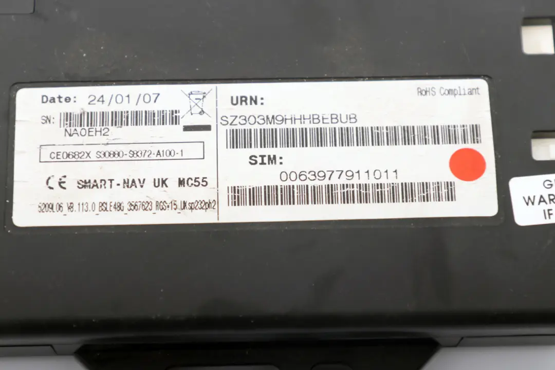  Original Smart-Nav UK Sat-Nav-Navigationsverfolger-Anschlusset - SKU MC55 - Teilenummer MC55