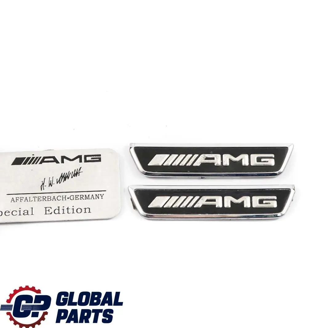  *Mercedes-Benz AMG Emblem Motor Fender Unterschrift Set - SKU Mercedes AMG Emblems - Teilenummer Mercedes AMG Emblems