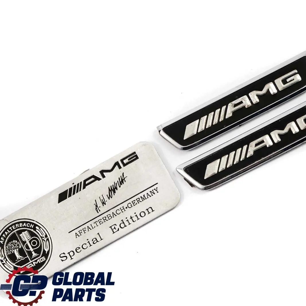  *Mercedes-Benz AMG Emblem Motor Fender Unterschrift Set - SKU Mercedes AMG Emblems - Teilenummer Mercedes AMG Emblems
