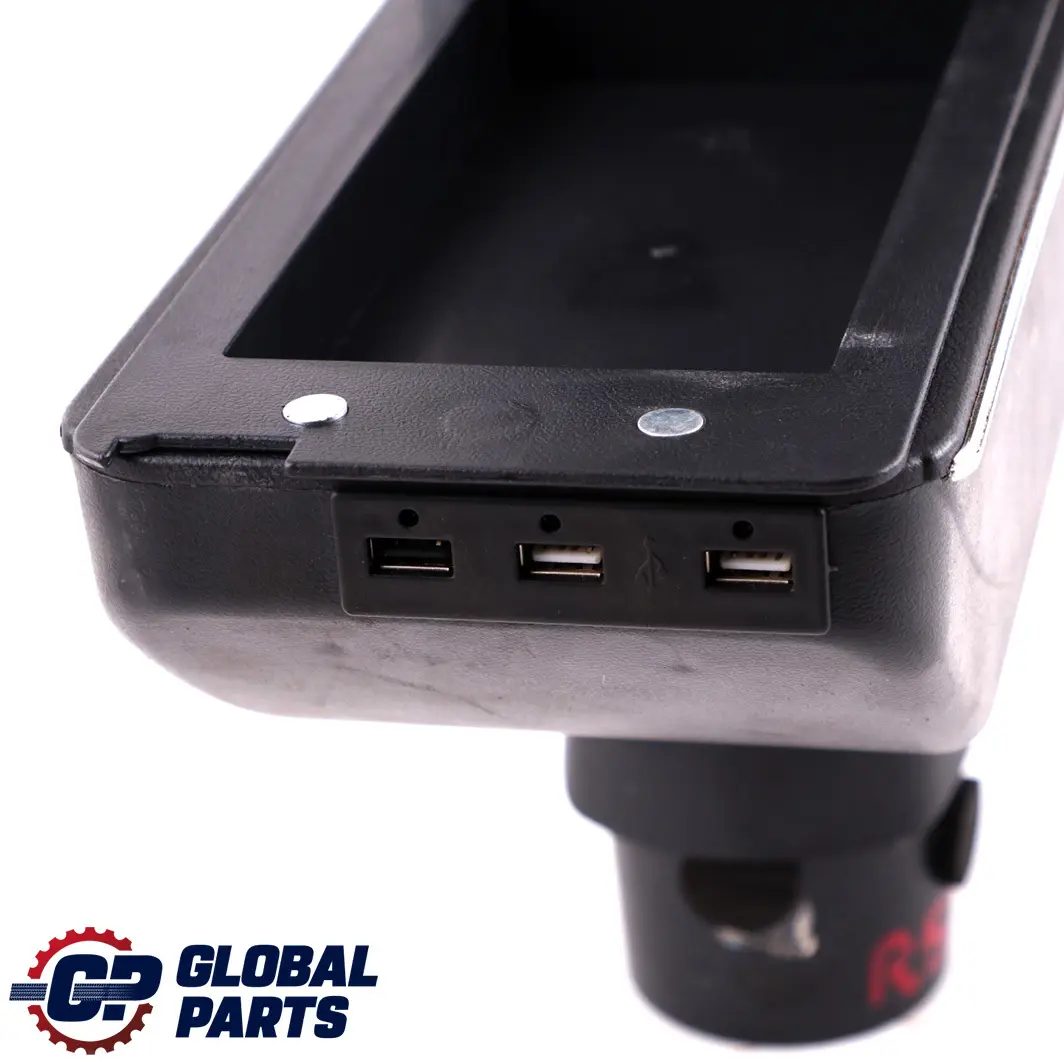 Mini Cooper One R50 R52 R53 Centre Console Arm Rest Armrest USB Black Leather - SKU Mini R50 Armrest - Part number Mini R50 Armrest