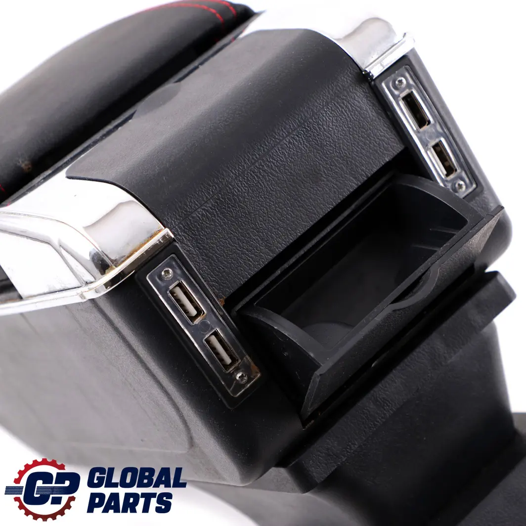Mini Cooper One R50 R52 R53 Centre Console Arm Rest Armrest USB Black Leather - SKU Mini R50 Armrest - Part number Mini R50 Armrest