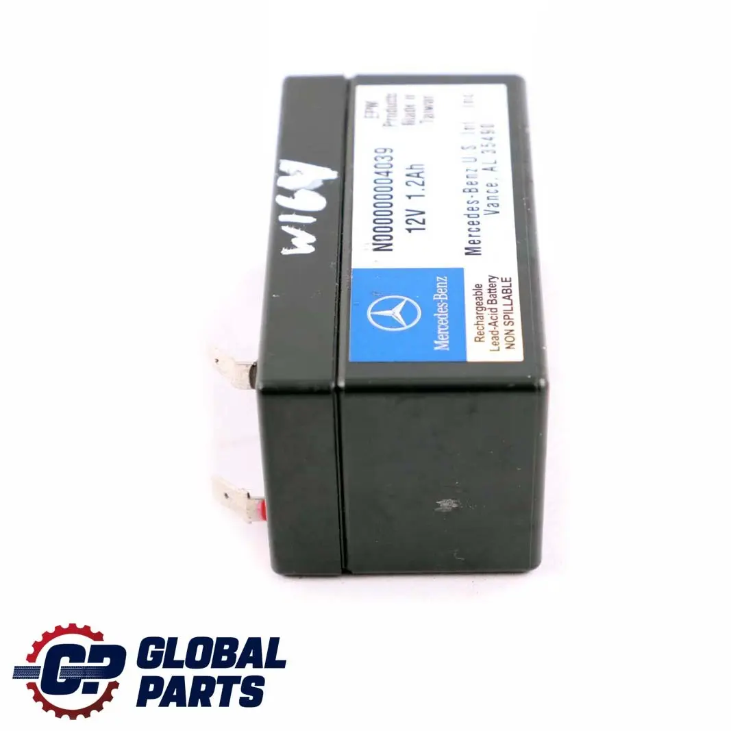 Additional Backup Battery 12V 1.2Ah to Mercedes ML GLC W164 X164 W204 with Part number N000000004039 Mercedes ML GLC W164 X164 W204 Additional Backup Battery 12V 1.2Ah - SKU N000000004039 - Part number N000000004039