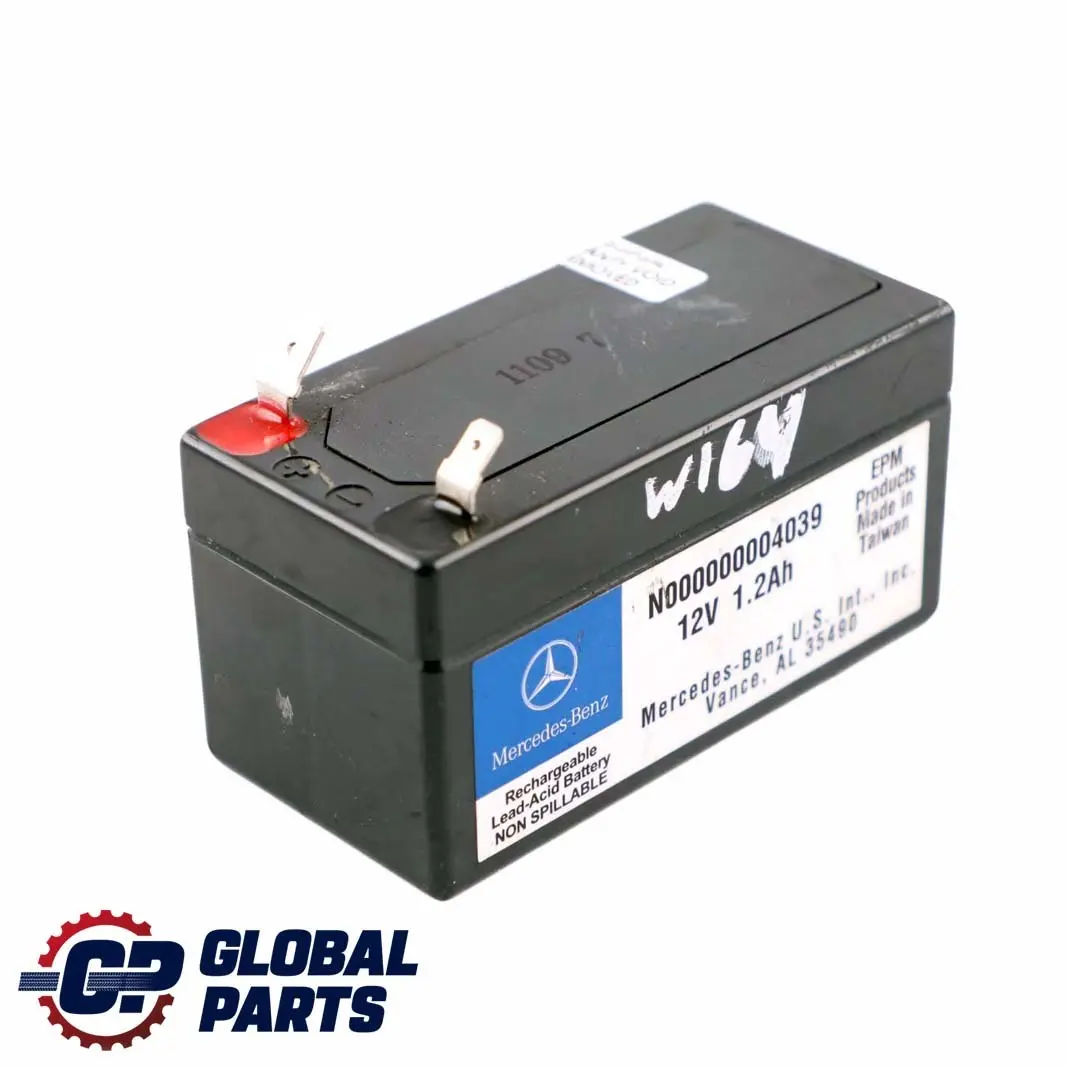 Mercedes ML GLC W164 X164 W204 Batería De Respaldo Adicional - SKU N000000004039 - Número de pieza N000000004039