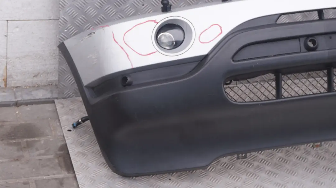 Front Bumper Panel PDC Titansilber Titan Silver Metallic 354 to BMW X5 Series E53 with Part number 0010150 BMW X5 Series E53 Front Bumper Panel PDC Titansilber Titan Silver Metallic 354 - SKU P-0010150-TS1 - Part number 0010150