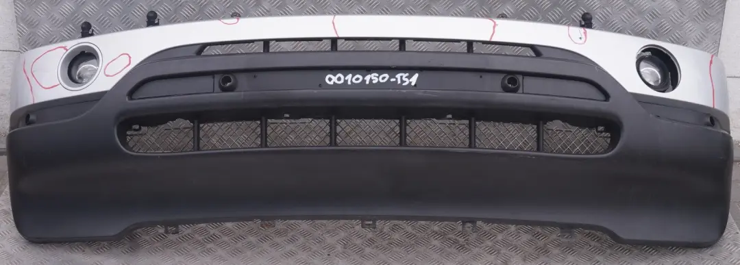 Front Bumper Panel PDC Titansilber Titan Silver Metallic 354 to BMW X5 Series E53 with Part number 0010150 BMW X5 Series E53 Front Bumper Panel PDC Titansilber Titan Silver Metallic 354 - SKU P-0010150-TS1 - Part number 0010150