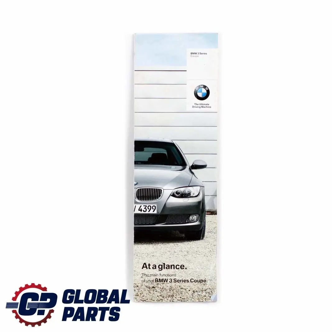 BMW 1 3 Series E87 E90 Service Booklet CD Player Instructions Booke Set - SKU P-0013062-2 - Part number 0013062