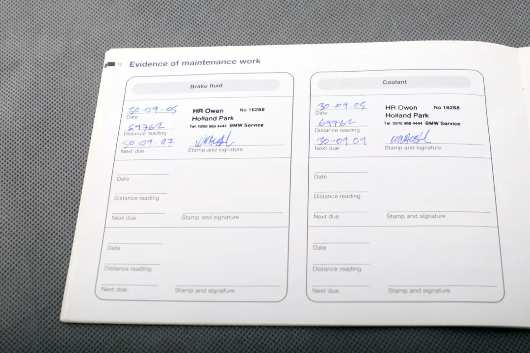 BMW X5 Series E53 Service Booklet Owner's Handbook Case Pouch Wallet - SKU P-0155549 - Part number 0157089