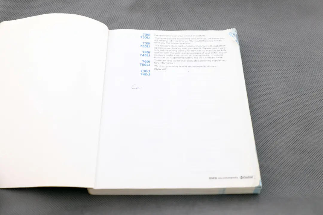 Service Booklet Owner's Handbook Case Pouch Wallet to BMW 7 Series E65 with Part number 0157405 BMW 7 Series E65 Service Booklet Owner's Handbook Case Pouch Wallet - SKU P-0157405 - Part number 0157405