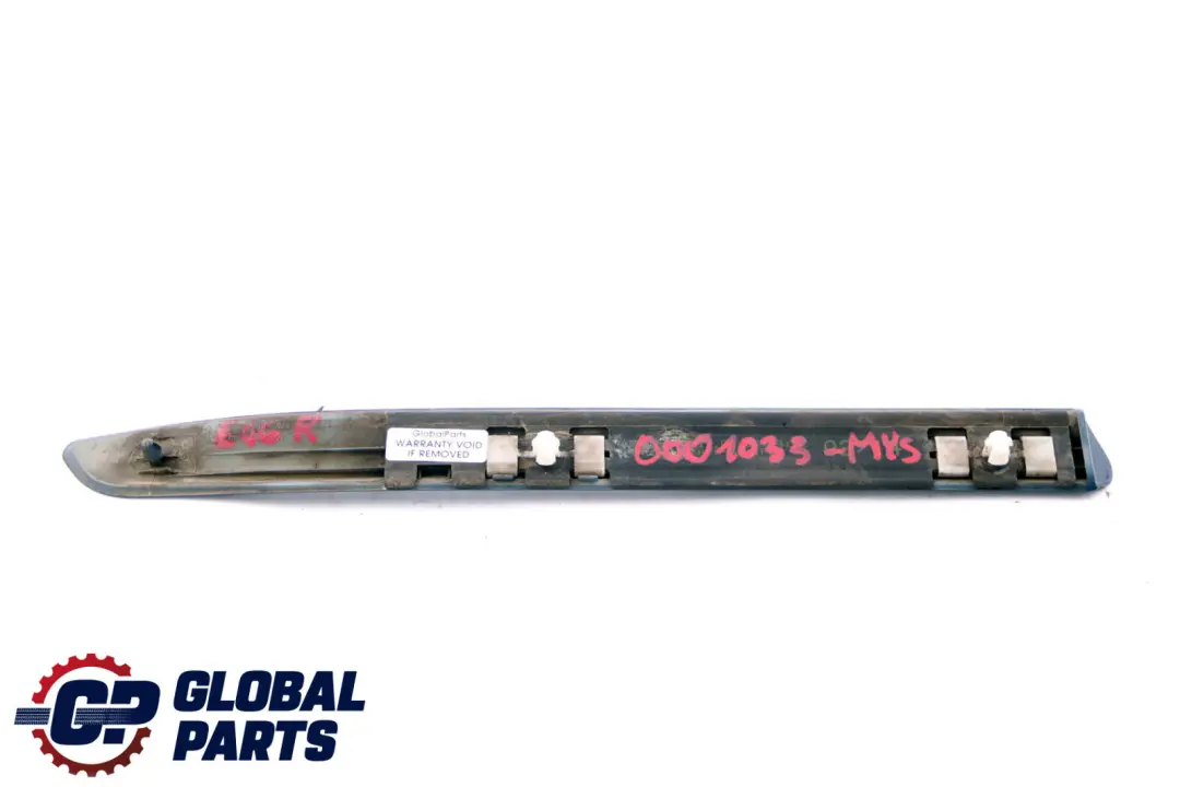 BMW 3 Series E46 Coupé Moulding Fender Front Right O/S Mysticblau Metallic Blue - SKU P0001033-MYS - Part number 0001033