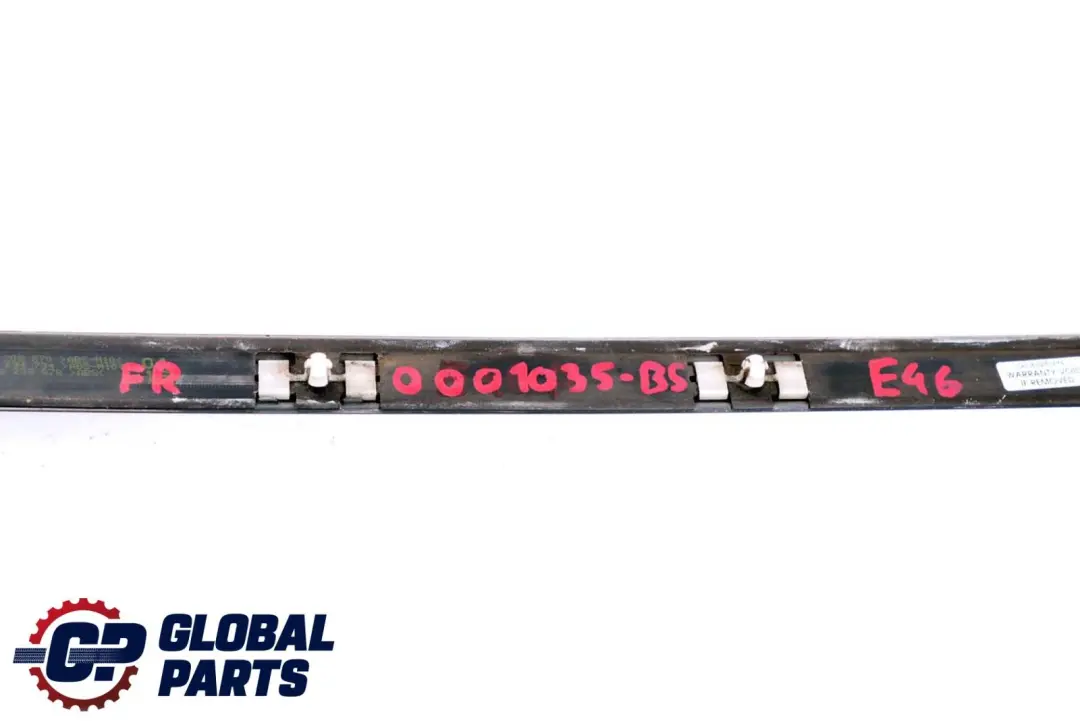 Front Right Door O/S Moulding Trim Strip Black Sapphire Metallic 475 to BMW 3 E46 with Part number 0001035 BMW 3 E46 Front Right Door O/S Moulding Trim Strip Black Sapphire Metallic 475 - SKU P0001035-BS - Part number 0001035