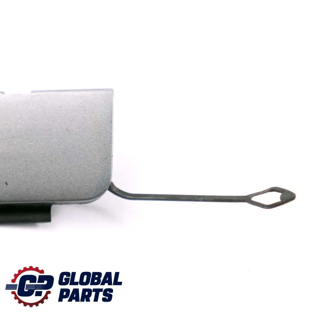Front Bumper Flap Towing Eye Silbergrau Silver Grey to BMW 3 E46 Saloon Touring with Part number 9071064 BMW 3 E46 Saloon Touring Front Bumper Flap Towing Eye Silbergrau Silver Grey - SKU P0001202-SBG - Part number 9071064