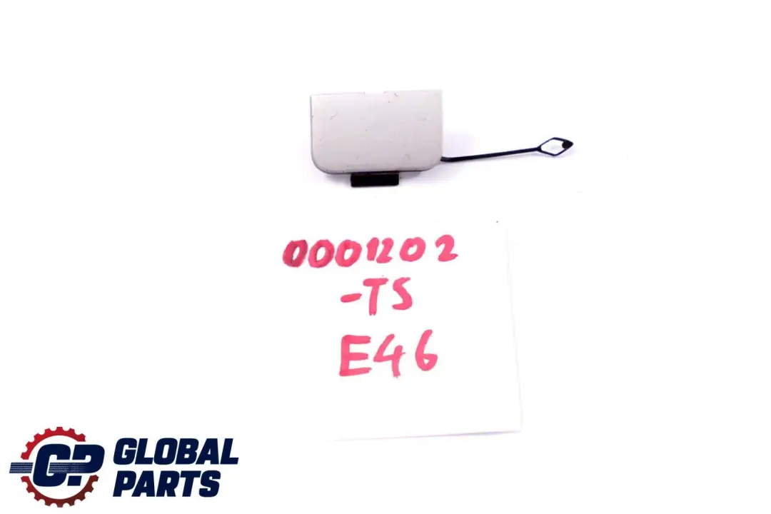 Front Bumper Flap Towing Eye Titansilber Silver to BMW 3 Series E46 Saloon Touring with Part number 9071064 BMW 3 Series E46 Saloon Touring Front Bumper Flap Towing Eye Titansilber Silver - SKU P0001202-TS - Part number 9071064