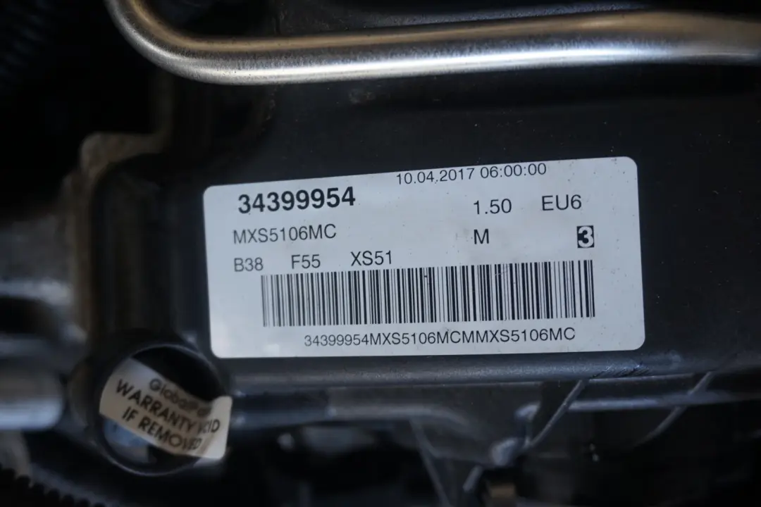 B38 Completer Moteur B38A15A 29 000 km, GARANTIE Mini Cooper F54 F55 F56 F57 - SKU p0003073-1 - Numéro de pièce 0003073