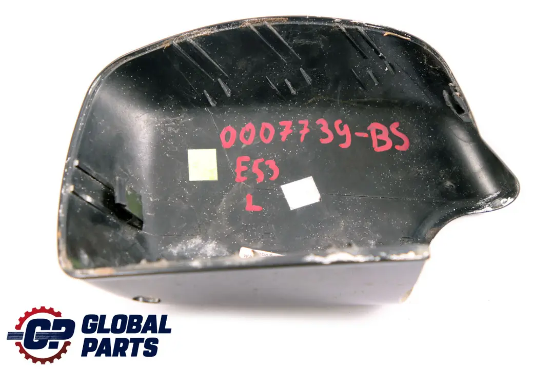 BMW X5 Series E53 Front Left N/S Wing Mirror Cover Cap Black Sapphire Metallic - SKU P0007739-BS - Part number 0007739