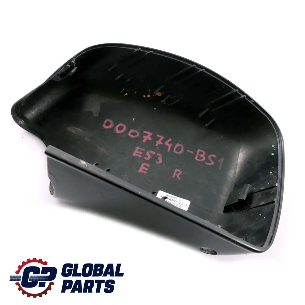 Right O/S Wing Mirror Cover Cap Black Sapphire Metallic 475 to BMW X5 Series E53 1 with Part number 0007740 BMW X5 Series E53 1 Right O/S Wing Mirror Cover Cap Black Sapphire Metallic 475 - SKU P0007740-BS1 - Part number 0007740