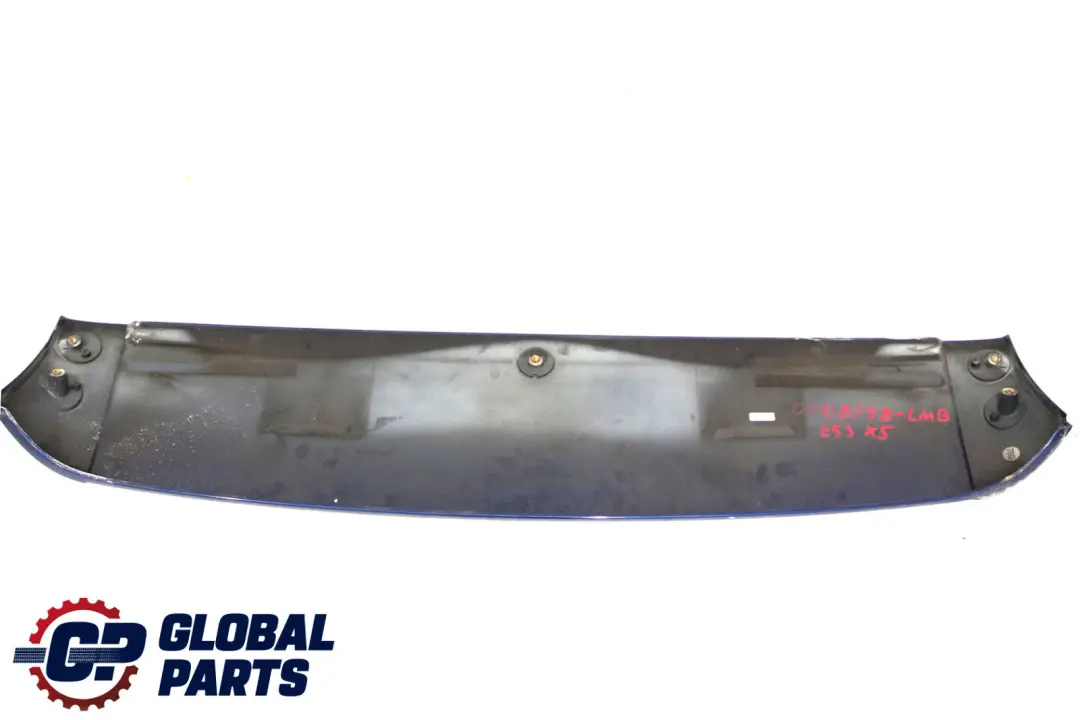 Upper Frame Rear Spoiler Le Mans Blau Metallic 381 Blue to BMW X5 Series E53 with Part number 0010495 BMW X5 Series E53 Upper Frame Rear Spoiler Le Mans Blau Metallic 381 Blue - SKU P0008798-LMB - Part number 0010495