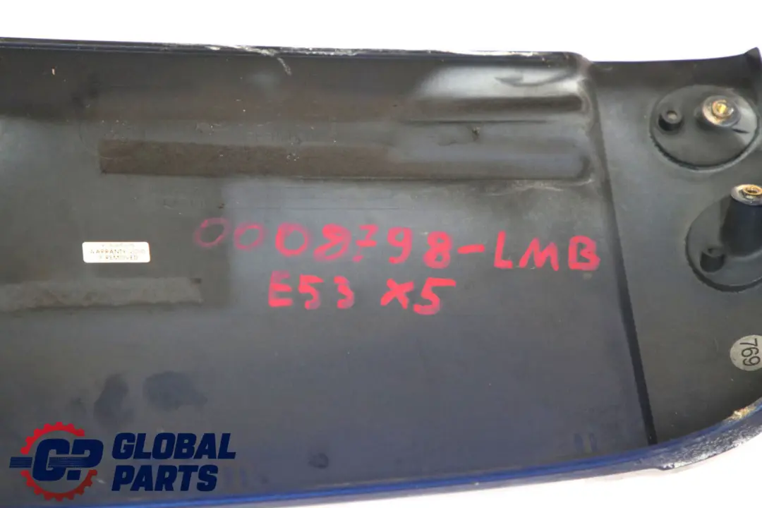 Upper Frame Rear Spoiler Le Mans Blau Metallic 381 Blue to BMW X5 Series E53 with Part number 0010495 BMW X5 Series E53 Upper Frame Rear Spoiler Le Mans Blau Metallic 381 Blue - SKU P0008798-LMB - Part number 0010495