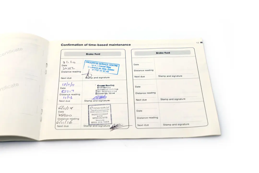 BMW 3 X3 X5 Series 1 E46 E53 E83 Service Booklet 0141 - SKU P0011984-1 - Part number 0011984