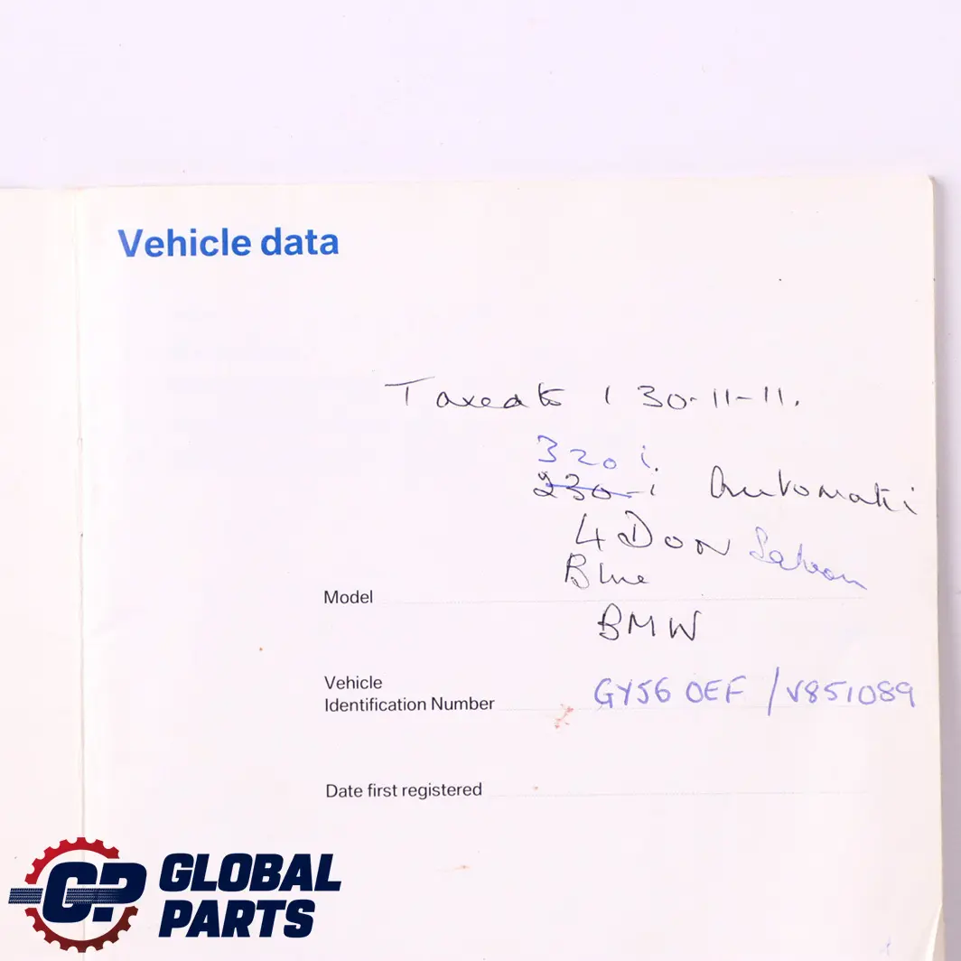 Owner's Handbook Service Instructions Pouch Case Wallet to BMW 3 Series E90 3 with Part number 0012229 BMW 3 Series E90 3 Owner's Handbook Service Instructions Pouch Case Wallet - SKU P0012229-3 - Part number 0012229