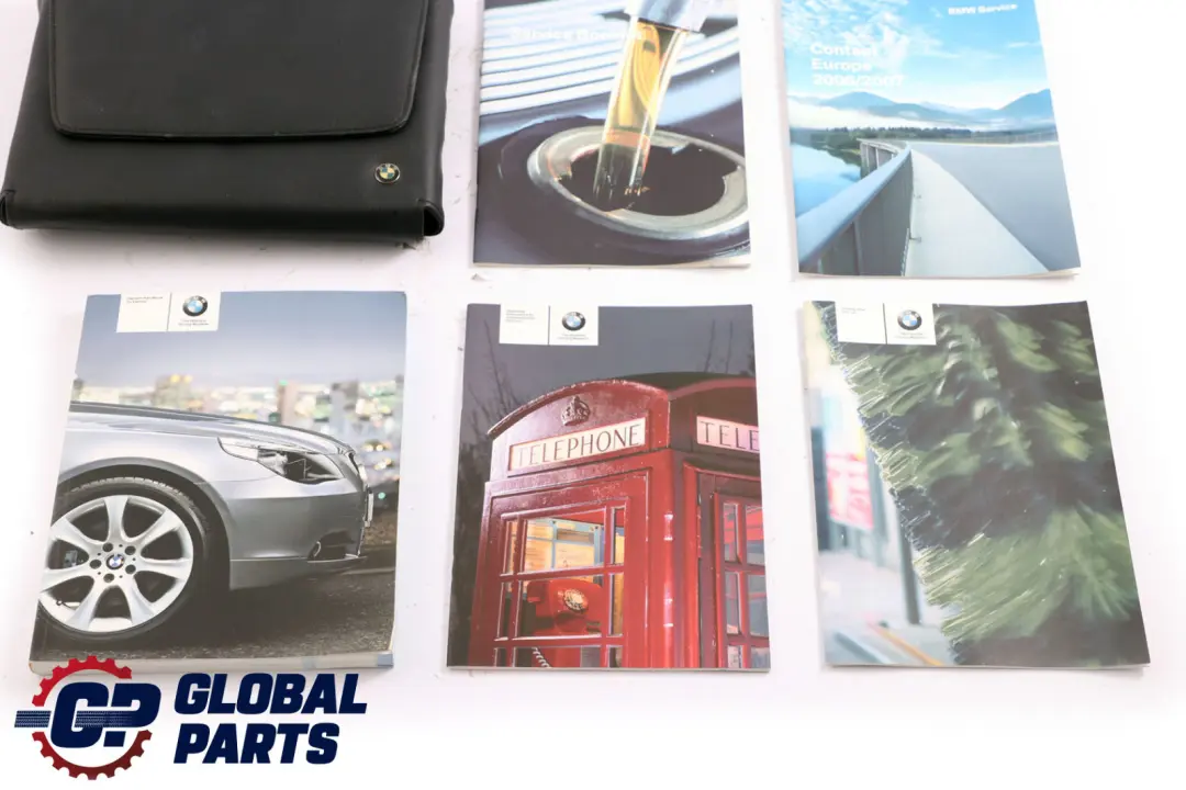 BMW 5 Series 2 E60 E61 Service Booklet Owner's Handbook Books Set Wallet Case - SKU P0012257-2 - Part number 0012257