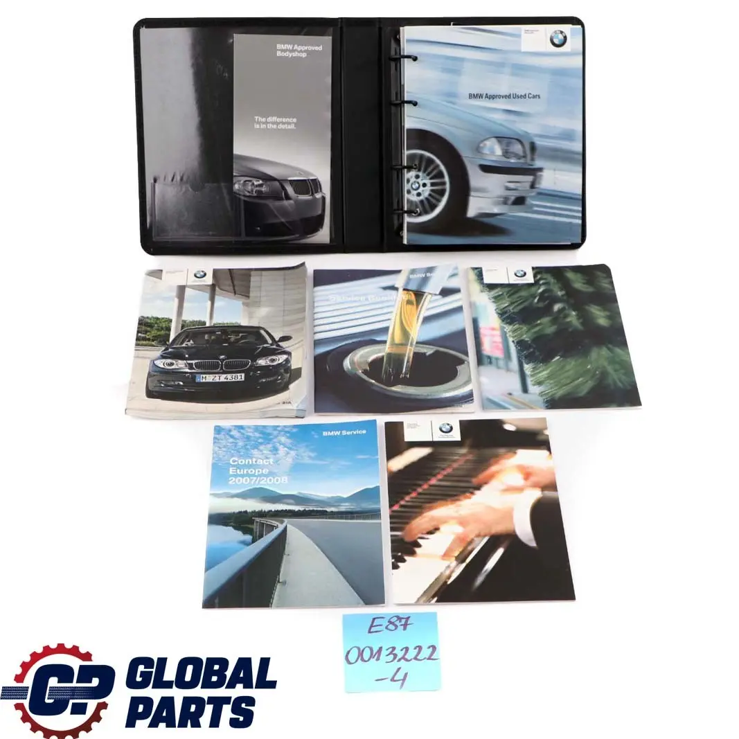 Service Booklet Owner's Handbook Pouch Case Wallet Set to BMW 1 E81 E87 LCI 4 with Part number 0013222 BMW 1 E81 E87 LCI 4 Service Booklet Owner's Handbook Pouch Case Wallet Set - SKU P0013222-4 - Part number 0013222