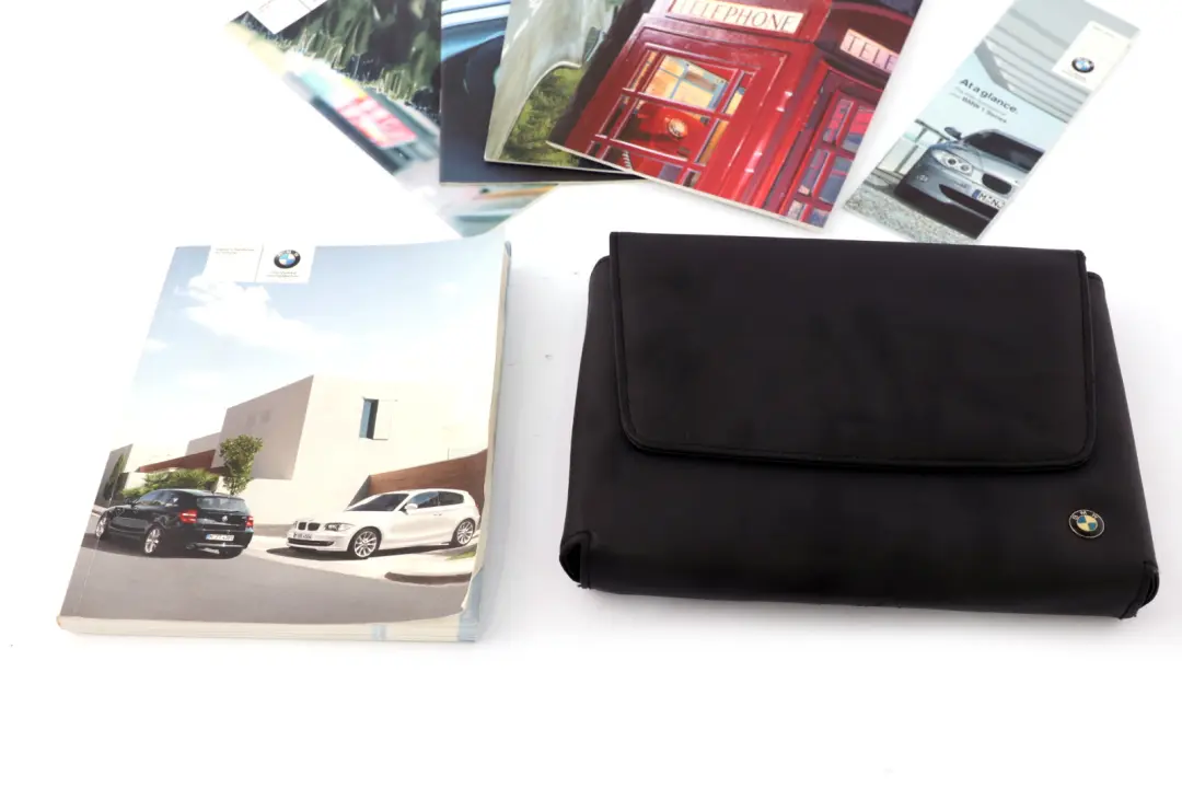 BMW 1 Series E81 E87 LCI Service Booklet Owner's Handbook Wallet Case Pouch - SKU P0013233 - Part number 0013233
