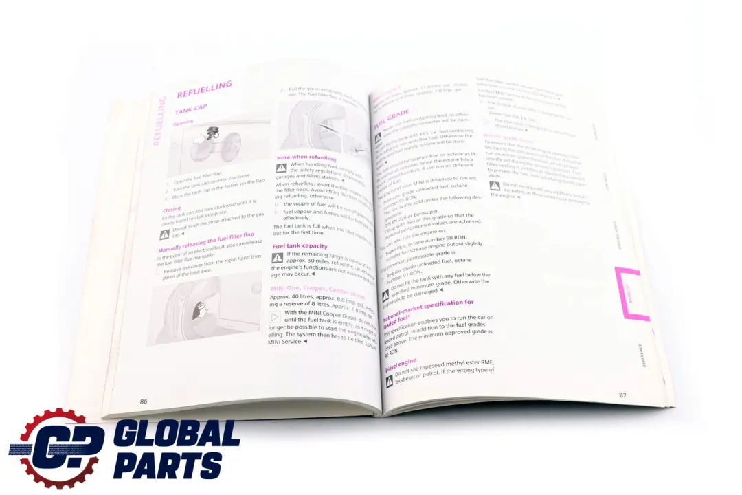 BMW Mini Cooper One R56 Owner's Handbook Book Without Navigation - SKU P0013283 - Part number 0013283