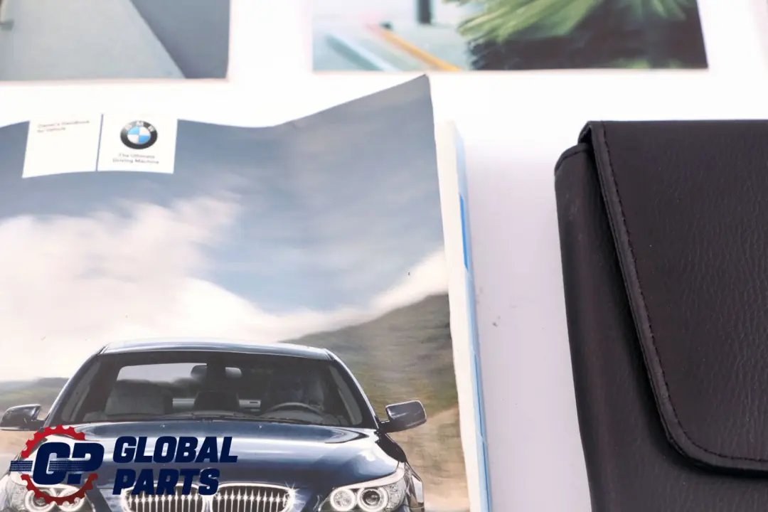 BMW 5 Series 1 E60 E61 LCI Service Booklet Owner's Handbook Books Set Case - SKU P0014024-1 - Part number 0014024