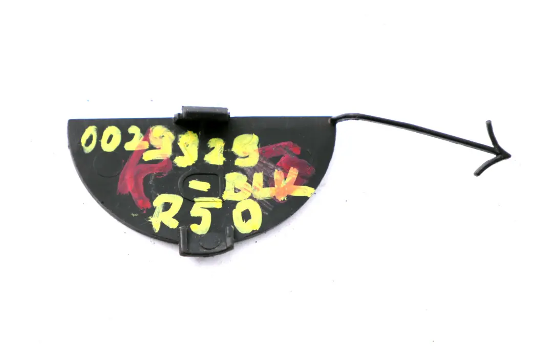 BMW Mini Cooper One R50 R53 Cover Towing Eye Rear Bumper Black - SKU P0029929-BLK - Part number 0029929