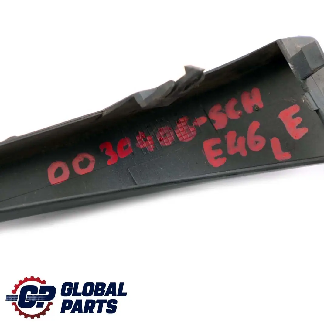 BMW 3 E46 Front Left N/S Headlight Trim Cover Schwarz 2 Black 668 - SKU P0030406-SCH - Part number 0030406