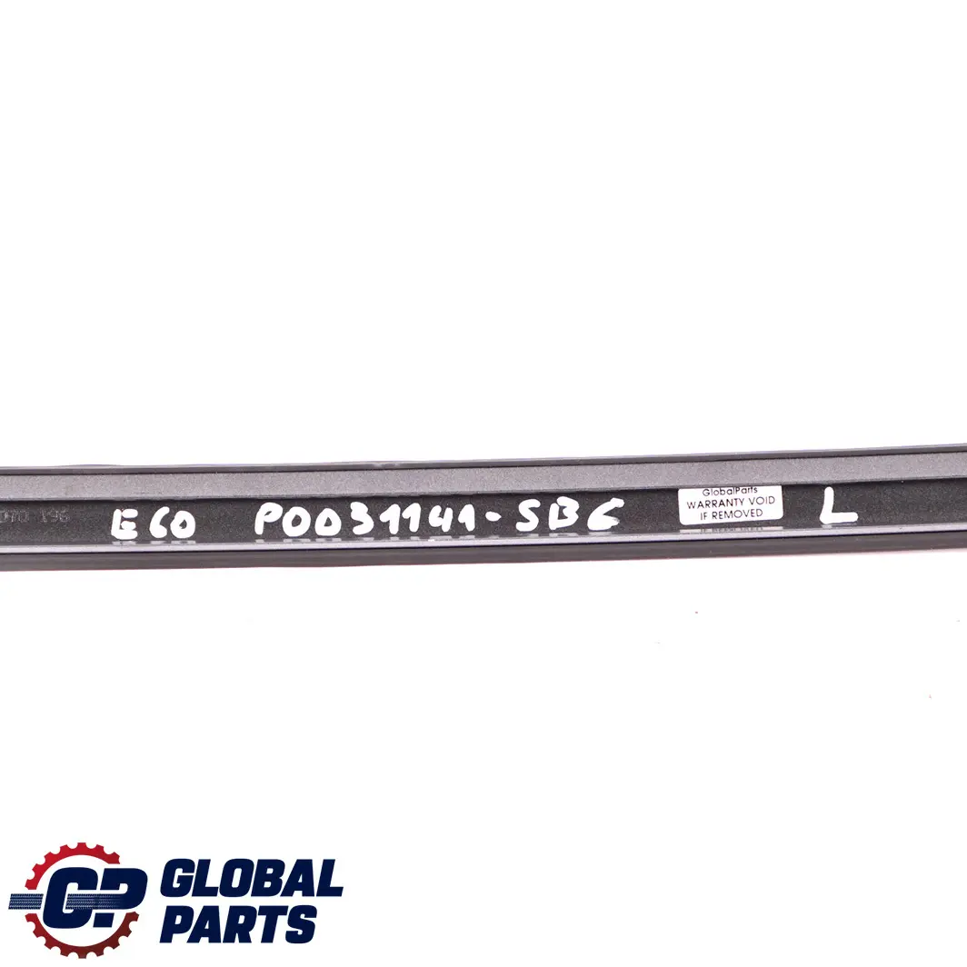 BMW E60 Techo Moldura Barandilla Canaleta Izquierda Gris Plata - A08 - SKU P0031141-SBG - Número de pieza 0031141