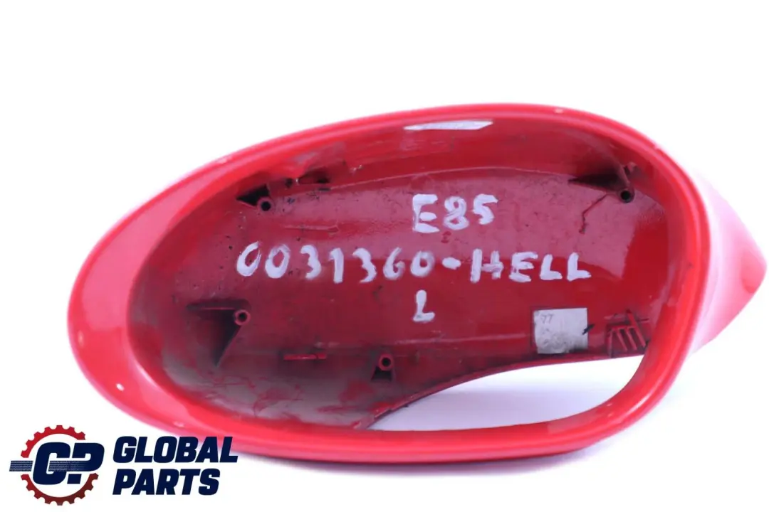 Left Cover Cap N/S Casing Wing Mirror Hellrot Red 314 to BMW Z4 Series E85 E86 with Part number 0031360 BMW Z4 Series E85 E86 Left Cover Cap N/S Casing Wing Mirror Hellrot Red 314 - SKU P0031360-HELL - Part number 0031360