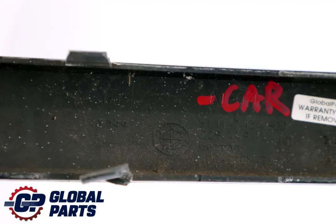 BMW 1 Series E87 Bumper Guard Strip Front Right O/S Carbonschwarz - SKU P0032638-CAR - Part number 7124500