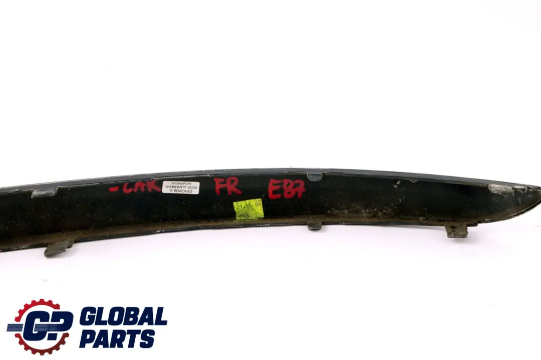 BMW 1 Series E87 Bumper Guard Strip Front Right O/S Carbonschwarz - SKU P0032638-CAR - Part number 7124500