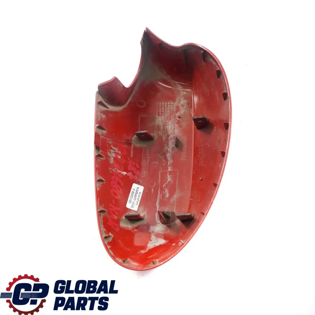 Destra copertura Cap involucro specchio ala Karmesinrot rosso per BMW E81 E87 con numero di parte 0032680 BMW E81 E87 Destra copertura Cap involucro specchio ala Karmesinrot rosso - SKU P0032680-KAR - Numero di parte 0032680