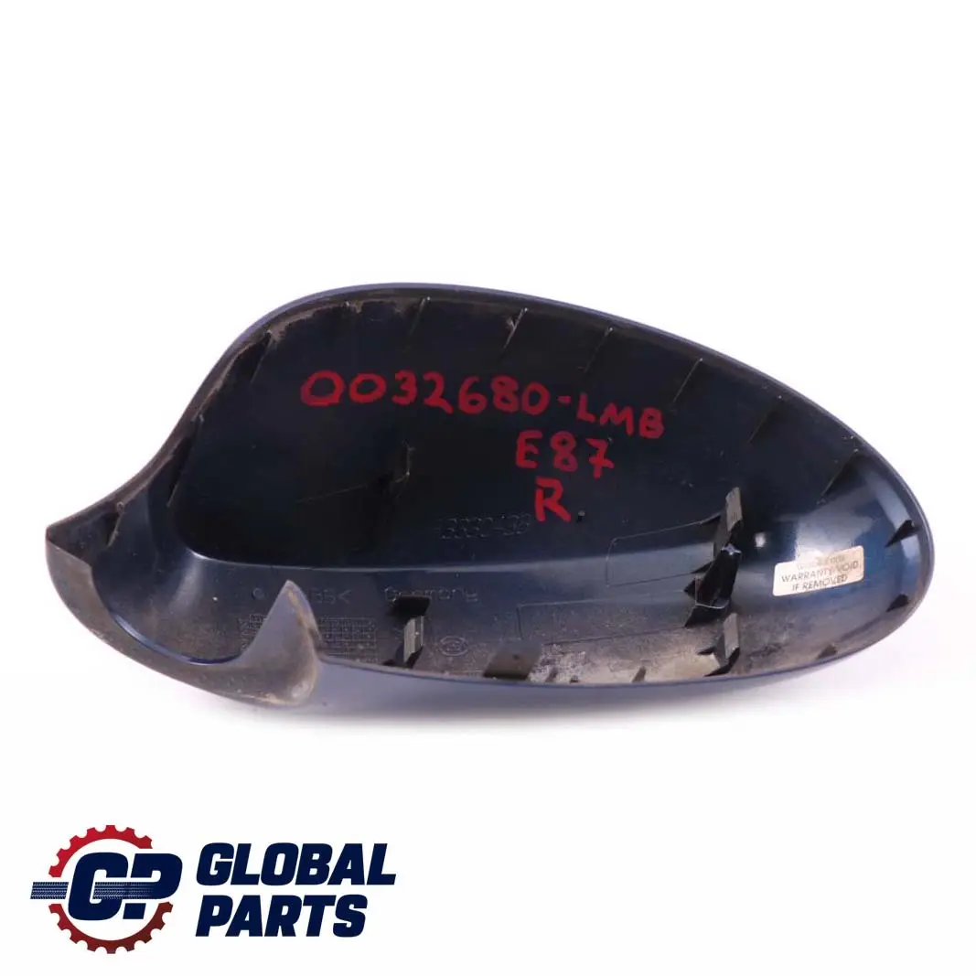 Tapa Derecha Espejo Retrovisor Le Mans Blau Azul 381 para BMW E81 E87 con número de pieza 0032680 BMW E81 E87 Tapa Derecha Espejo Retrovisor Le Mans Blau Azul 381 - SKU P0032680-LMB - Número de pieza 0032680