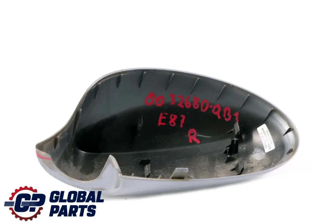 Cubierta espejo lateral derecho azul cuarzo para BMW E87 con número de pieza 0032680 BMW E87 Cubierta espejo lateral derecho azul cuarzo - SKU P0032680-QB1 - Número de pieza 0032680