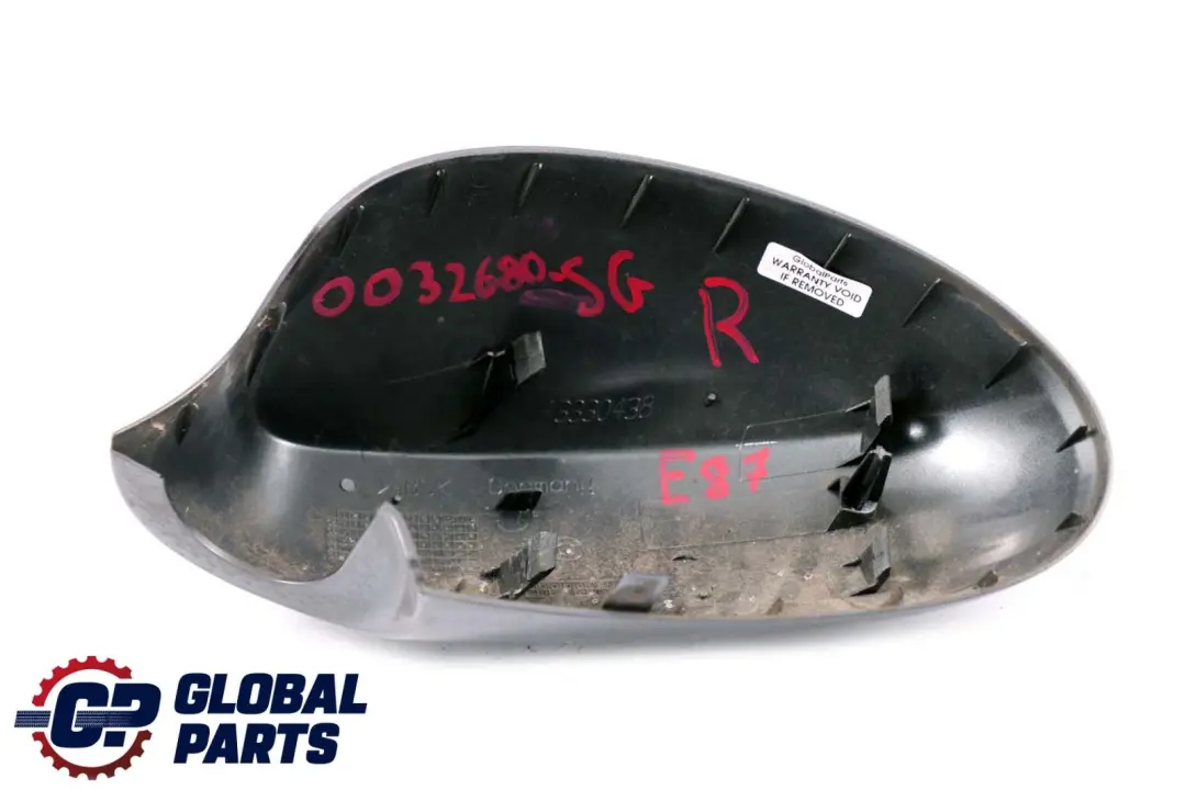 BMW E87 Destra Coperchio Involucro Specchietto Retrovisore Scintillante Grafite - SKU P0032680-SG - Numero di parte 0032680