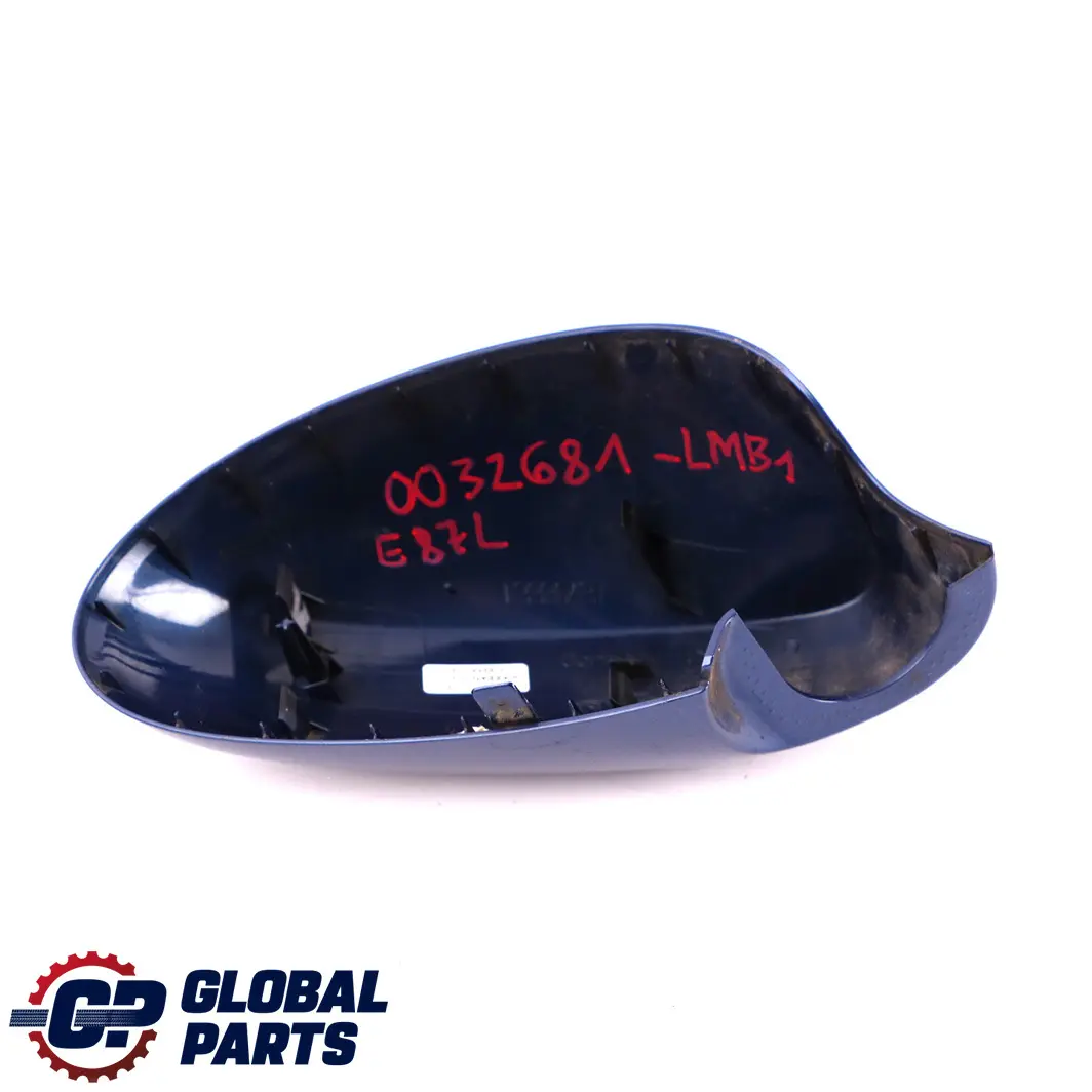 Abdeckkappe Linke Spiegel Abdeckung Le Mans Blau Blue Metallic für BMW 1 er E87 1 mit Teilenummer 0032681 BMW 1 er E87 1 Abdeckkappe Linke Spiegel Abdeckung Le Mans Blau Blue Metallic - SKU P0032681-LMB1 - Teilenummer 0032681