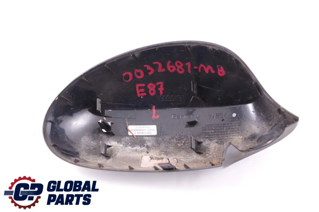 Left N/S Cover Cap Casing Wing Mirror Monacoblau Blue Metallic to BMW 1 Series E87 with Part number 0032681 BMW 1 Series E87 Left N/S Cover Cap Casing Wing Mirror Monacoblau Blue Metallic - SKU P0032681-MB - Part number 0032681